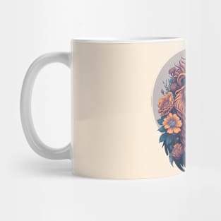 Floral Bloom Lion King Vintage Classic Style Mug